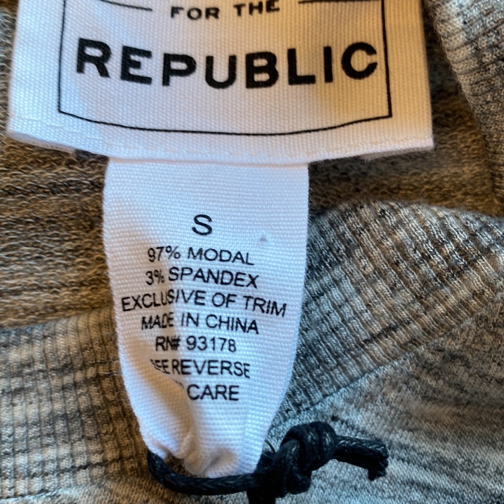 For the Republic Gray with Lacing Sweatshirt - Picture 6 of 9